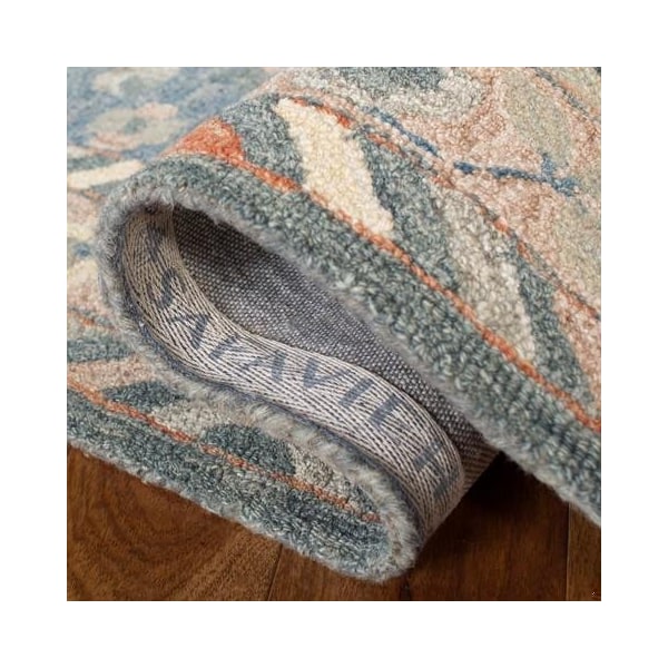 Safavieh Aspen Hand Tufted Runner RugBlue & Rust 2 ft. 3 in. x 7 ft. - APN123A-27