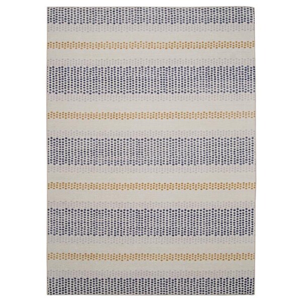 Linon Home Decor Linon Home Decor 7 ft. W X 5 ft. L Blue/Cream Delray Polyester Area Rug - RUGACEOW449