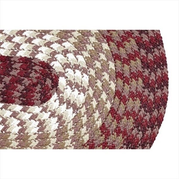 Better Trends Better Trends BRAL29BU Alpine Braided Rug; Burgundy - 2 in. - BRAL29BU