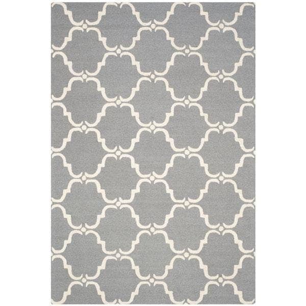 Safavieh Cambridge Hand Tufted Runner Rug- Dark Grey - Ivory- 2 ft. 6 in. x 12 ft. - CAM703D-212