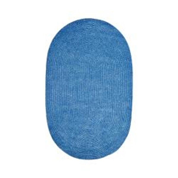 Work-Of-Art 30 x 50 in. Chenille Reversible Rug - Smoke Blue - WO2635551