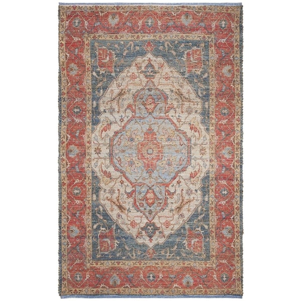 Safavieh Saffron Global Rectangle Hand Loomed RugsFuchsia & Blue 3 x 5 ft. - SFN508R-3