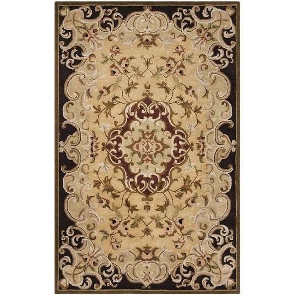 Safavieh 2 Ft. x 3 Ft. Accent- Traditional Classic Gold And Cola Hand Tufted Rug - CL234B-2