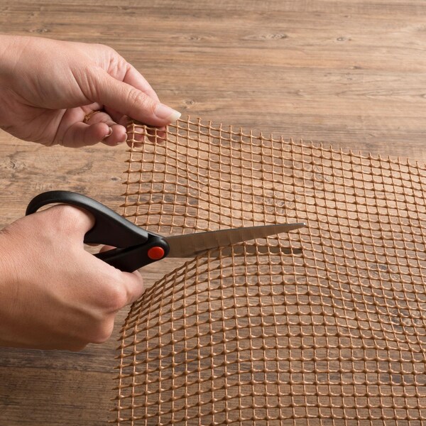 Homeroots 9 x 12 ft. Brown Non Slip Outdoor Rug Pad - 388130