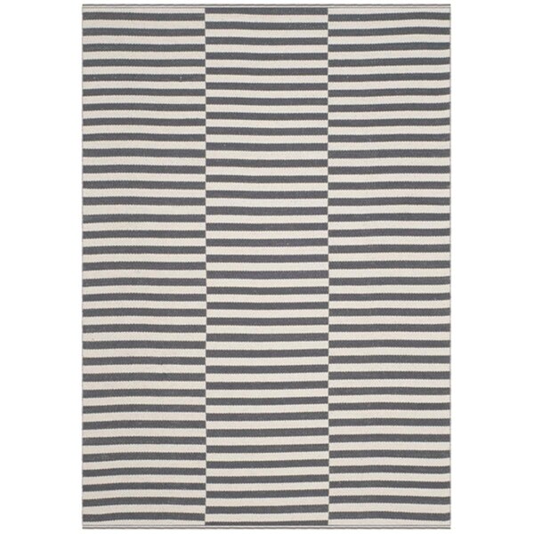 Safavieh 6 x 9 ft. Rectangle Montauk Hand Woven RugIvory & Grey - MTK715A-6