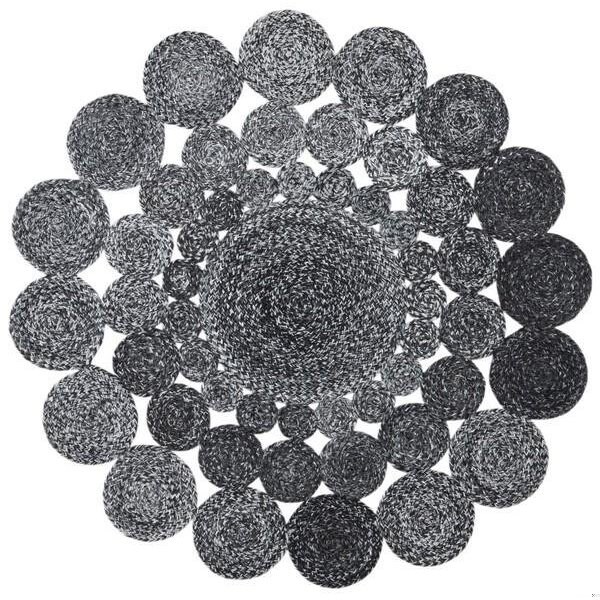 Safavieh 3 x 3 ft. Cape Cod Round Area Rug, Charcoal - CAP226H-3R