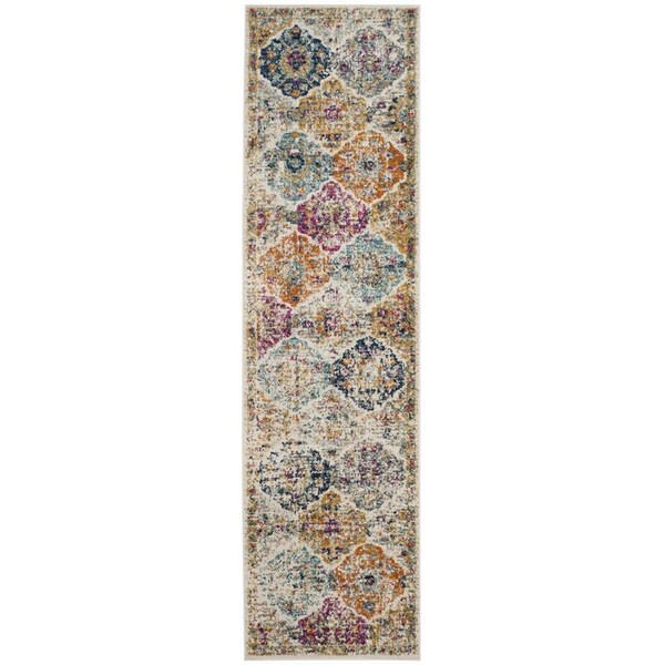 Safavieh Madison Runner Rug, Cream and Multicolor - 2 ft.-3 in. x 20 ft. - MAD611B-220