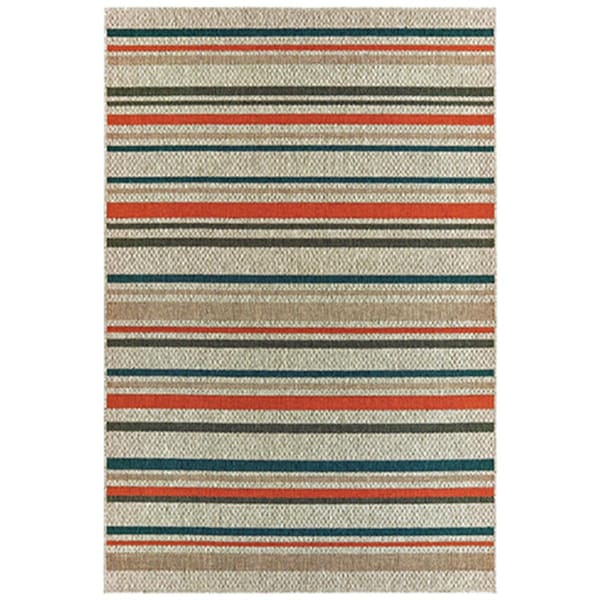 Oriental Weavers 1 ft. 10 in. x 7 ft. 6 in. Latitude Rectangular Area Rug Grey - L602W3058230ST