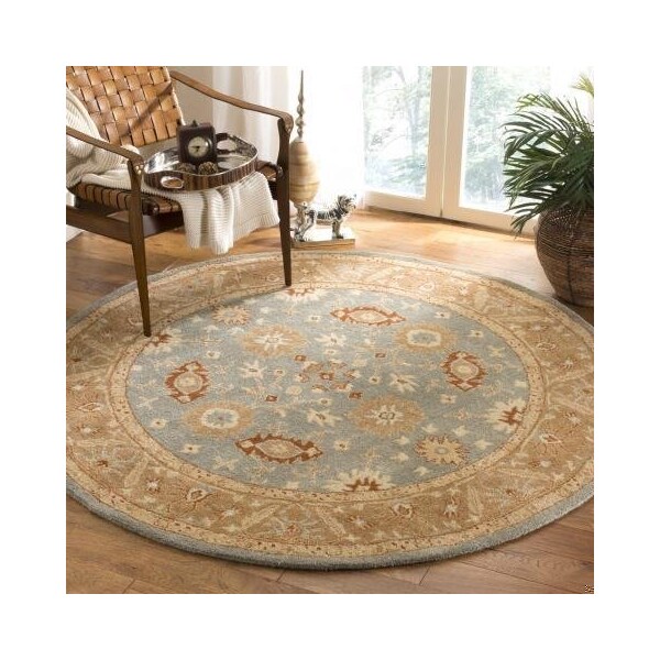 Safavieh Antiquity Hand Tufted Small Rectangle Area Rug, Blue and Beige - 3 x 5 ft. - AT61A-3
