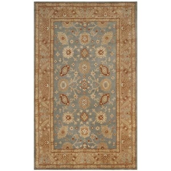 Safavieh Antiquity Hand Tufted Small Rectangle Area Rug, Blue and Beige - 3 x 5 ft. - AT61A-3