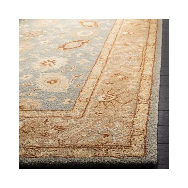 Safavieh Antiquity Hand Tufted Small Rectangle Area Rug, Blue and Beige - 3 x 5 ft. - AT61A-3