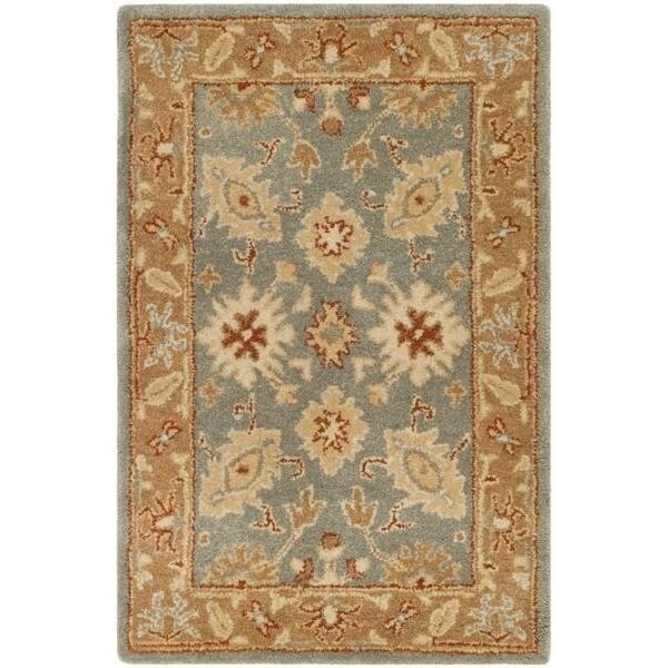 Safavieh Antiquity Hand Tufted Small Rectangle Area Rug, Blue and Beige - 3 x 5 ft. - AT61A-3
