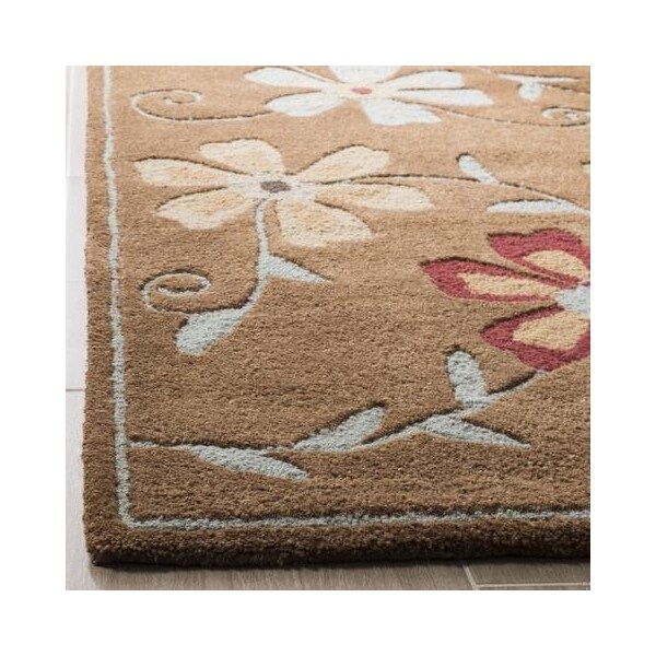 Safavieh 2 x 3 ft. Accent Country and Floral Blossom- Camel and Multi Hand Hooked Rug - BLM784B-2