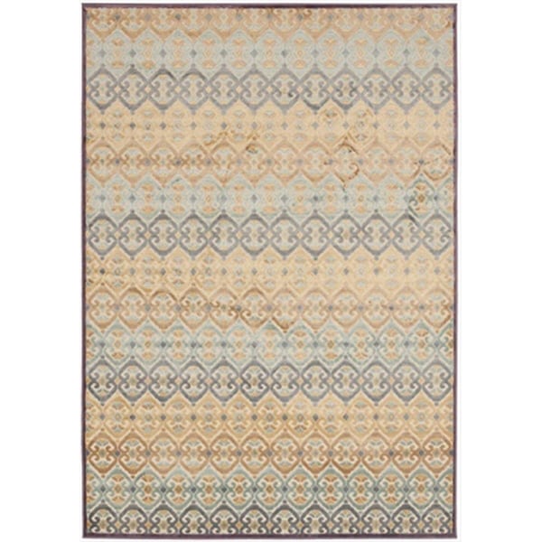 Safavieh 4 x 5 ft. 7 in. Rectangle Paradise Mauve and Multi Color Traditional Rug - PAR150-840-4
