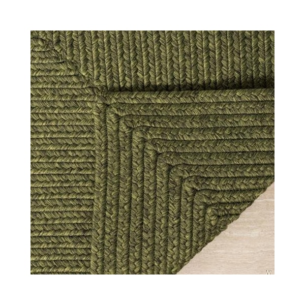 Safavieh 2 Ft.-6 In. X 5 Ft. Braided Hand Woven Half Moon Area Rug, Green - BRD315A-25HM
