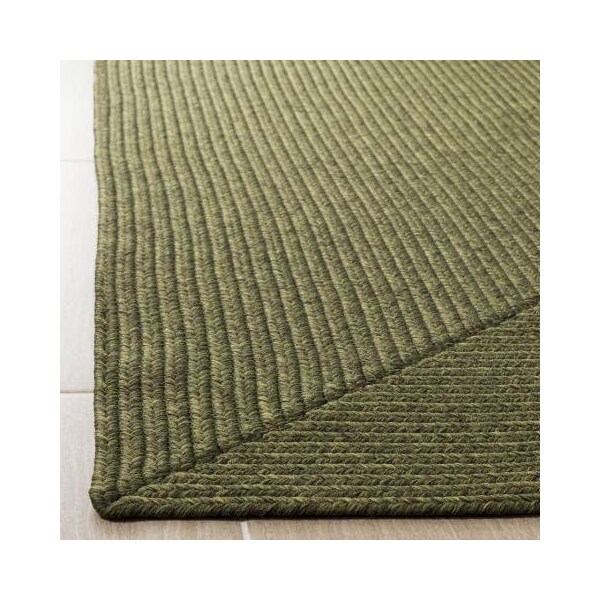 Safavieh 2 Ft.-6 In. X 5 Ft. Braided Hand Woven Half Moon Area Rug, Green - BRD315A-25HM