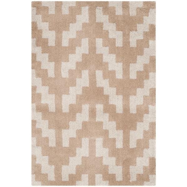 Safavieh Cambridge Hand Tufted Round Rug- Grey - Taupe- 6 x 6 ft. - CAM322A-6R