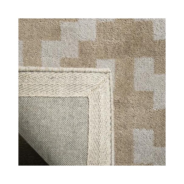 Safavieh Cambridge Hand Tufted Round Rug- Grey - Taupe- 6 x 6 ft. - CAM322A-6R
