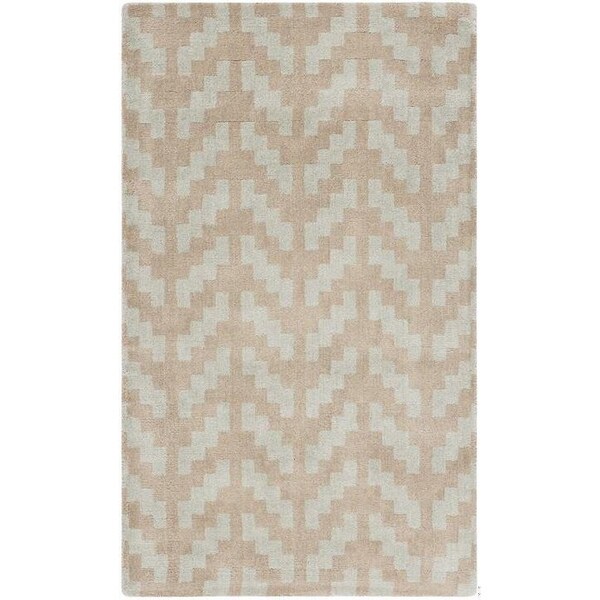 Safavieh Cambridge Hand Tufted Round Rug- Grey - Taupe- 6 x 6 ft. - CAM322A-6R
