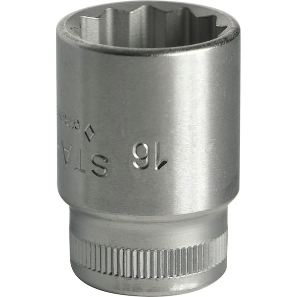 Stahlwille Tools 10 mm (3/8") Socket Size 16 mm L.31 mm - 02010016