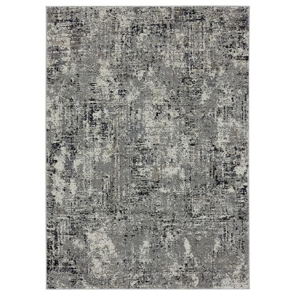 United Weavers Of America United Weavers of America 4535 10277 28E Eternity Mizar Charcoal Runner Rug; 2 ft. 7 in. x 7 ft. 4 in. - 4535 10277 28E