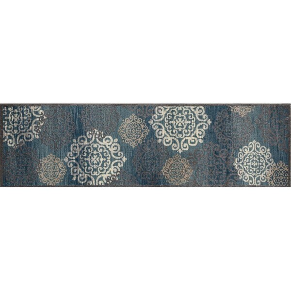Art Carpet 2 x 8 ft. Novi Collection Day Dreaming Woven Area Rug Runner, Blue - 21643
