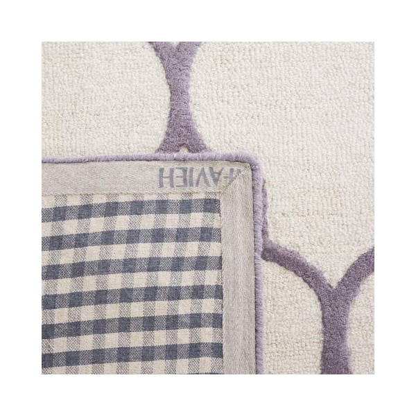 Safavieh Cambridge Hand Tufted Rectangle Rug- Ivory - Silver- 2 x 3 ft. - CAM134Y-2