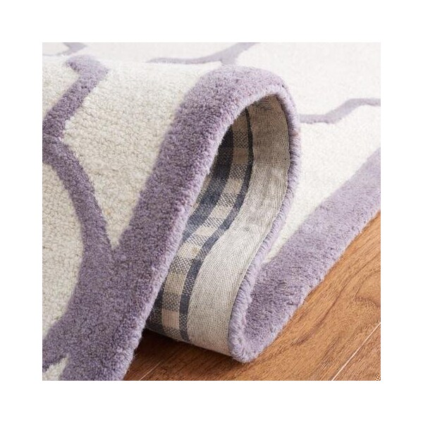 Safavieh Cambridge Hand Tufted Rectangle Rug- Ivory - Silver- 2 x 3 ft. - CAM134Y-2