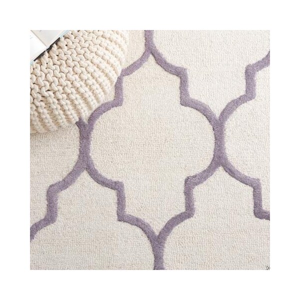Safavieh Cambridge Hand Tufted Rectangle Rug- Ivory - Silver- 2 x 3 ft. - CAM134Y-2