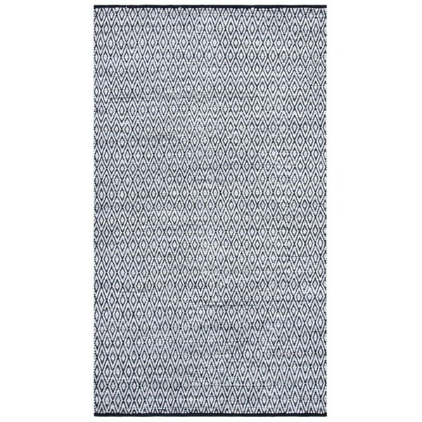 Safavieh 3 x 5 ft. Montauk Contemporary Rectangle Rug, Grey & Black - MTK621F-3