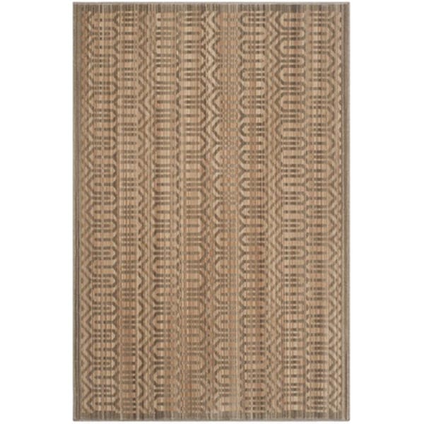 Safavieh Infinity Power Loomed Small Rectangle Rug- Beige - Taupe- 4 x 6 ft. - INF583T-4