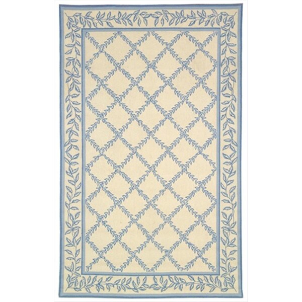 Safavieh 2 ft. - 6 in. x 4 ft. Accent- Transitional Chelsea Ivory And Light Green Hand Hooked Rug - HK230B-24