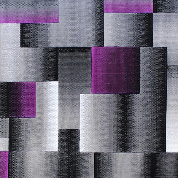 Flash Furniture Purple 5' x 7' Modern Color Blocked Area Rug - ACD-RGTRZ861-57-PU-GG