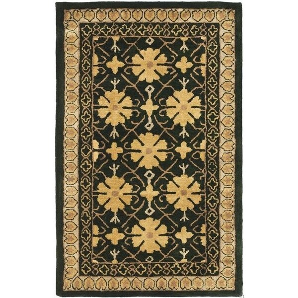Safavieh 2 Ft. - 3 In. x 10 Ft. Runner- Traditional Classic Green And Apricot Hand Tufted Rug - CL303C-210