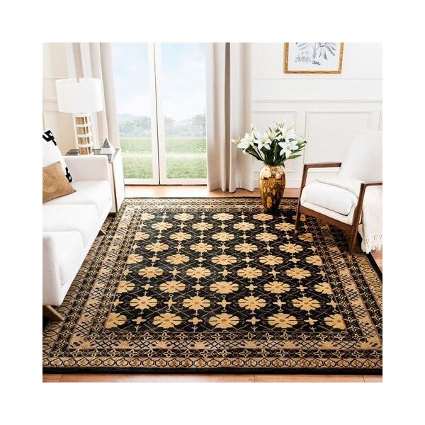 Safavieh 2 Ft. - 3 In. x 10 Ft. Runner- Traditional Classic Green And Apricot Hand Tufted Rug - CL303C-210