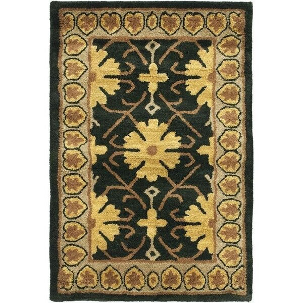 Safavieh 2 Ft. - 3 In. x 10 Ft. Runner- Traditional Classic Green And Apricot Hand Tufted Rug - CL303C-210