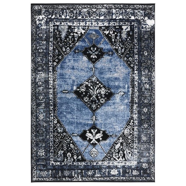 Safavieh 2 ft.-7 in. x 5 ft. Vintage Hamadan Area Rug, Blue & Grey - VTH217M-3