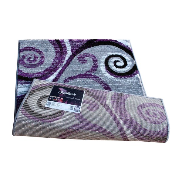 Flash Furniture Purple 2' x 3' Distressed Abstract Area Rug - OKR-RG1100-23-PU-GG