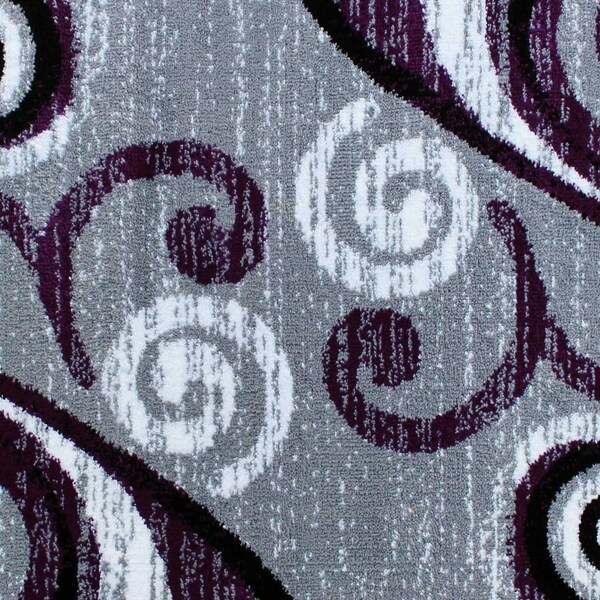 Flash Furniture Purple 2' x 3' Distressed Abstract Area Rug - OKR-RG1100-23-PU-GG