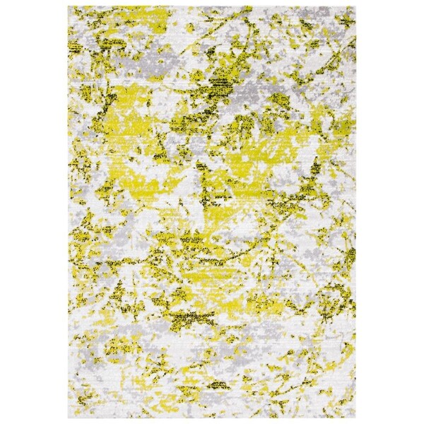 Safavieh 3 x 5 ft. Skyler Rectangle Power Loomed Rug Grey & Green - SKY186Y-3