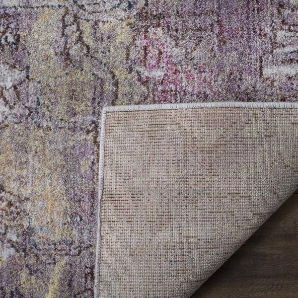 Safavieh 7 x 7 ft. Bristol Square Power Loomed Rug Pink & Grey - BTL487U-7SQ