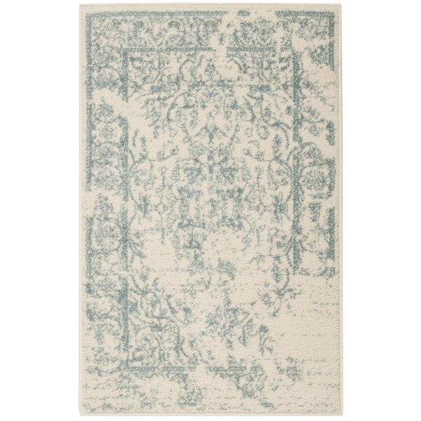 Safavieh 2 ft.-6 in. x 4 ft. Adirondack Power Loomed Accent Area Rug, Ivory and Slate - ADR101S-24
