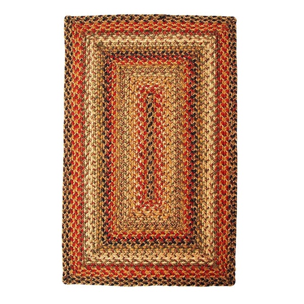 Homespice Decor 10 x 10 in. Kingston Jute Braided Rugs, Beige - 565099