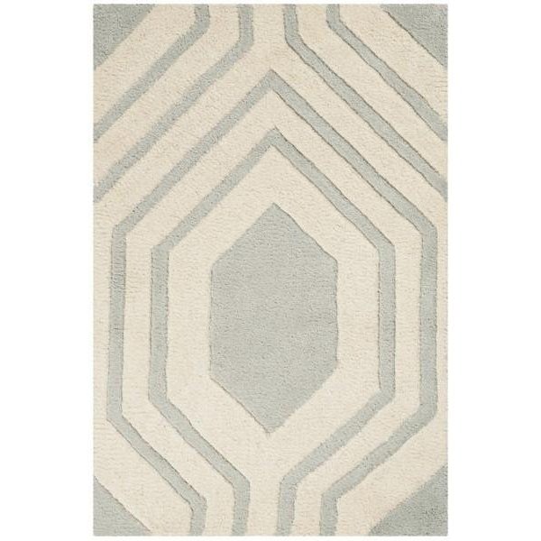 Safavieh Chatham Small Rectangle Area Rug, Grey and Ivory - 3 x 5 ft. - CHT760E-3