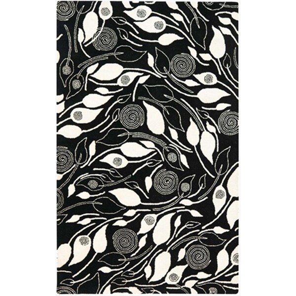 Safavieh 2 x 3 ft. Accent Contemporary Soho Black and Ivory Hand Tufted Rug - SOH217B-2
