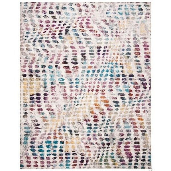 Safavieh 9 x 12 ft. Aria Rectangle Power-Loomed Rug Cream & Wine - ARA121S-9