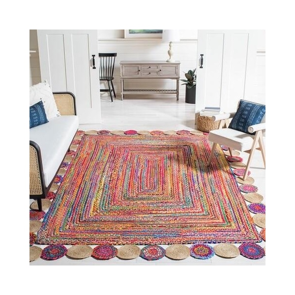 Safavieh Cape Cod Hand Woven Runner Rug, Red and Multi Color - 2 ft.-3 in. x 8 ft. - CAP201A-28