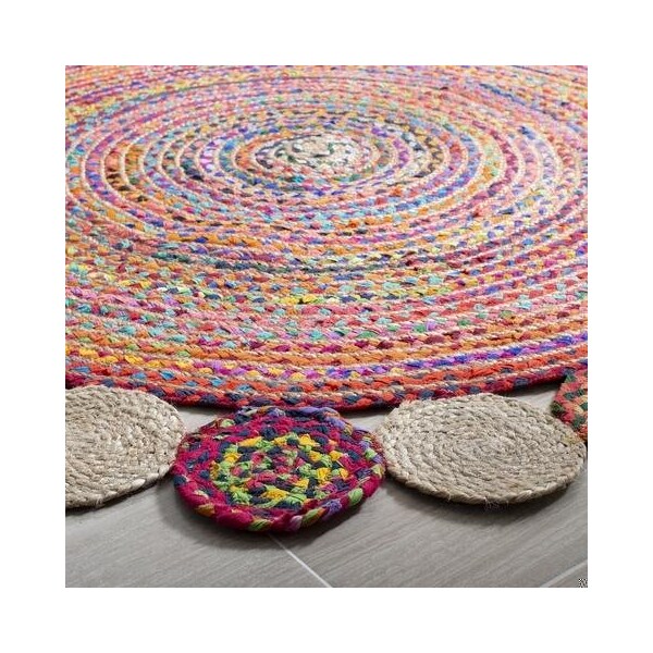 Safavieh Cape Cod Hand Woven Runner Rug, Red and Multi Color - 2 ft.-3 in. x 8 ft. - CAP201A-28