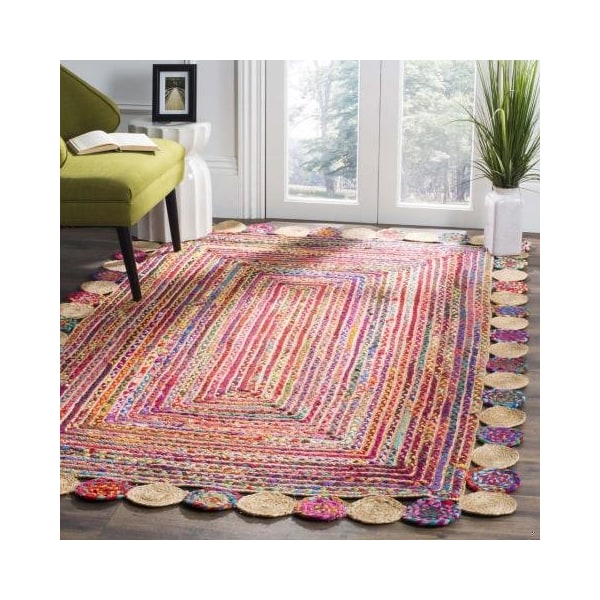 Safavieh Cape Cod Hand Woven Runner Rug, Red and Multi Color - 2 ft.-3 in. x 8 ft. - CAP201A-28