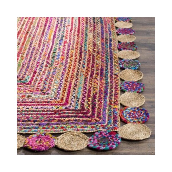 Safavieh Cape Cod Hand Woven Runner Rug, Red and Multi Color - 2 ft.-3 in. x 8 ft. - CAP201A-28